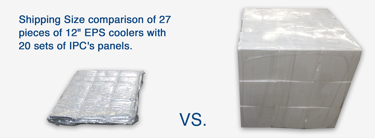 Size Comparison EPS Cooler