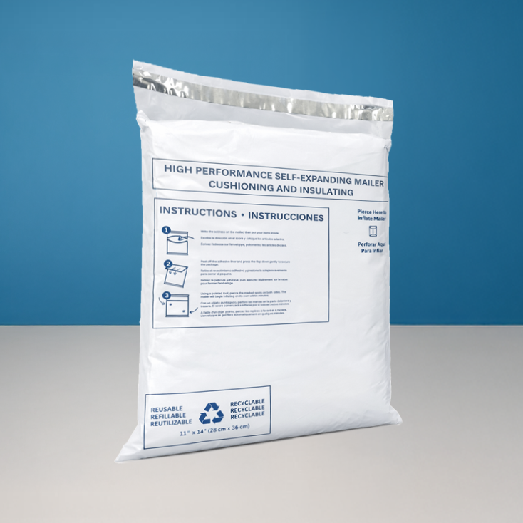 AerVault Mailer in blue background