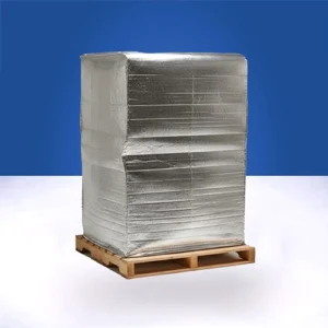 Insulated pallet cover for temperature-sensitive shipments