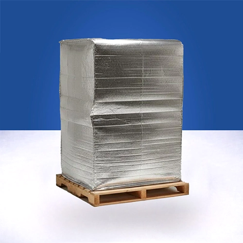 Insulated pallet cover for temperature-sensitive shipments