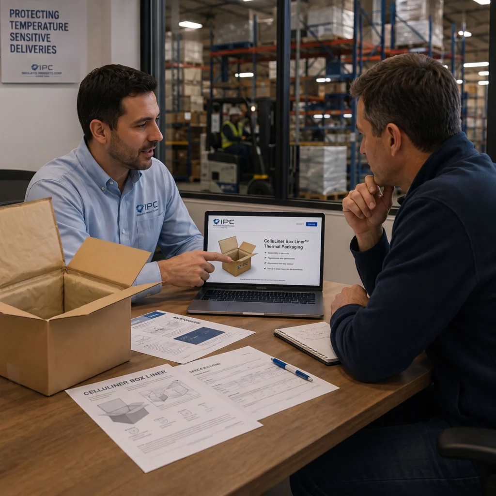 IPC team providing packaging consultation and order support